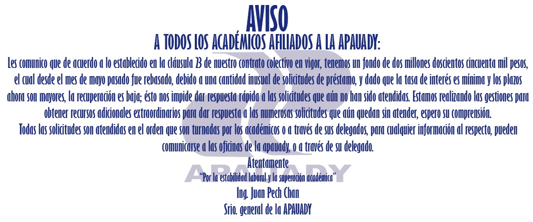 Featured image for “Aviso: Prestamos Personales”