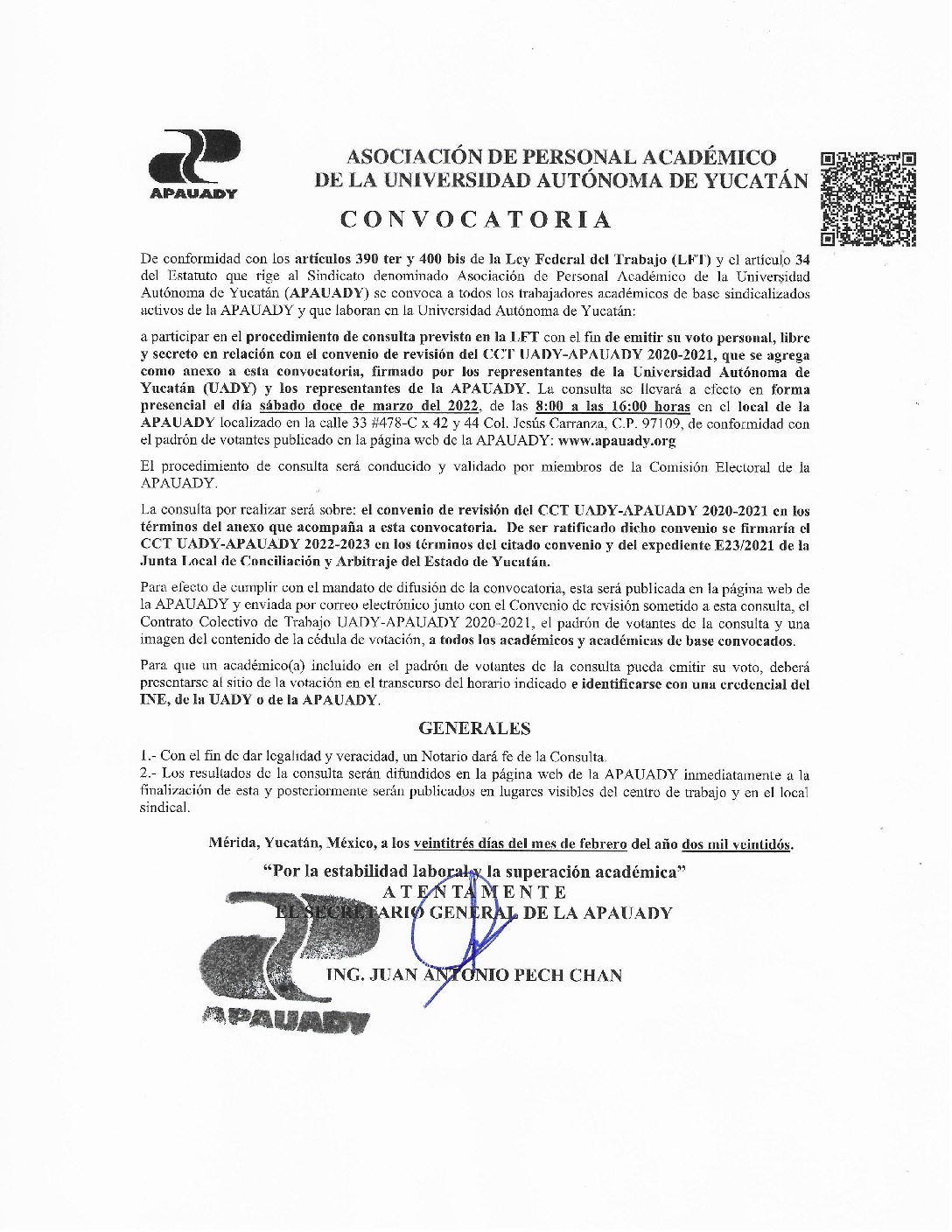 Featured image for “Consulta 12 de Marzo Convenio de Revisión del Contrato Colectivo de Trabajo”
